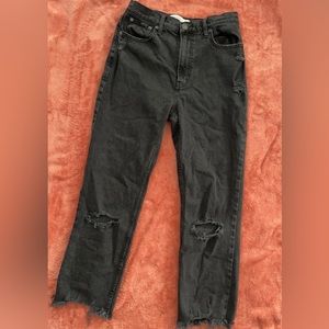 Abercrombie & Fitch 4 short Straight Black Jean
